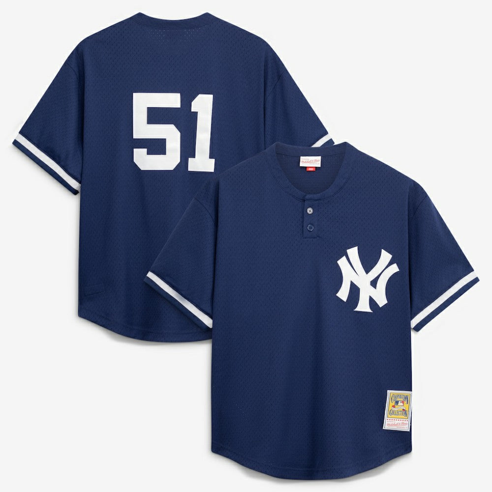 Bernie Williams New York Yankees Authentic Batting Practice Jersey - Navy