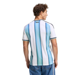 2026 Argentina Men's Stadium Home Soccer Jersey White / Icey Blue / Light Blue - Adidas
