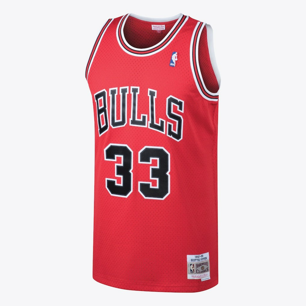 Chicago Bulls Scottie Pippen 1997 Hardwood Classics Road Swingman Jersey sale - Red sale - Mens outlet