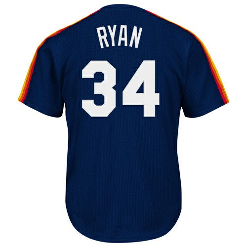 Nolan Ryan Houston Astros Authentic Batting Practice Jersey Navy | Mitchell & Ness