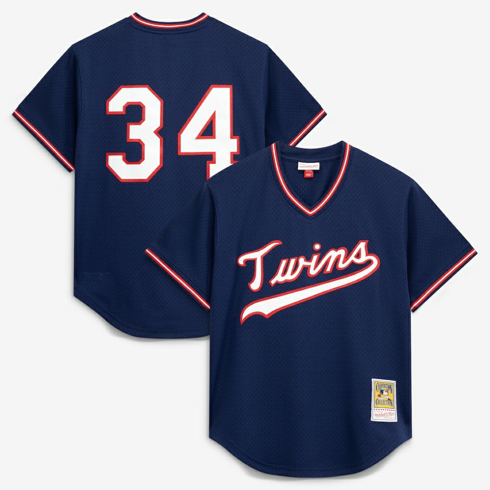 Kirby Puckett Minnesota Twins Authentic Batting Practice Jersey Navy | Mitchell & Ness