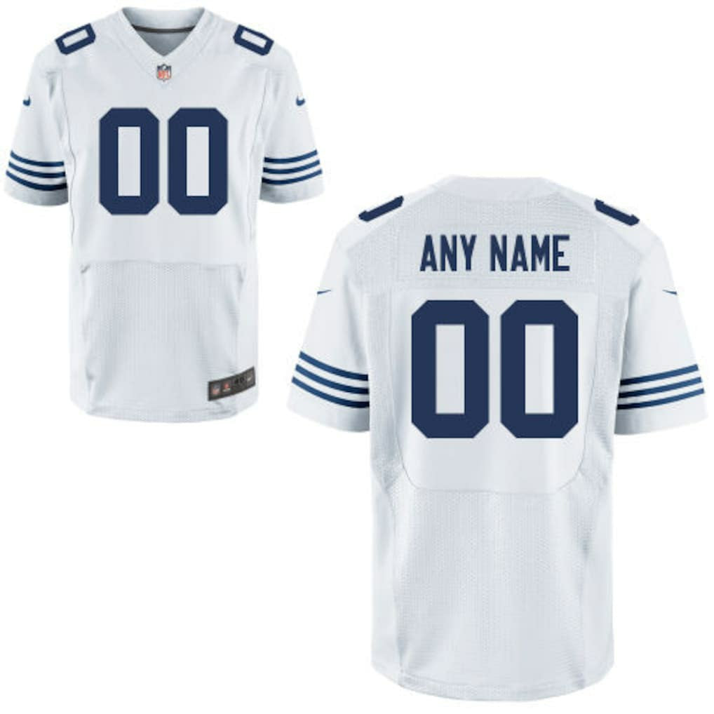 Indianapolis Colts Custom Alternate Elite Jersey - White