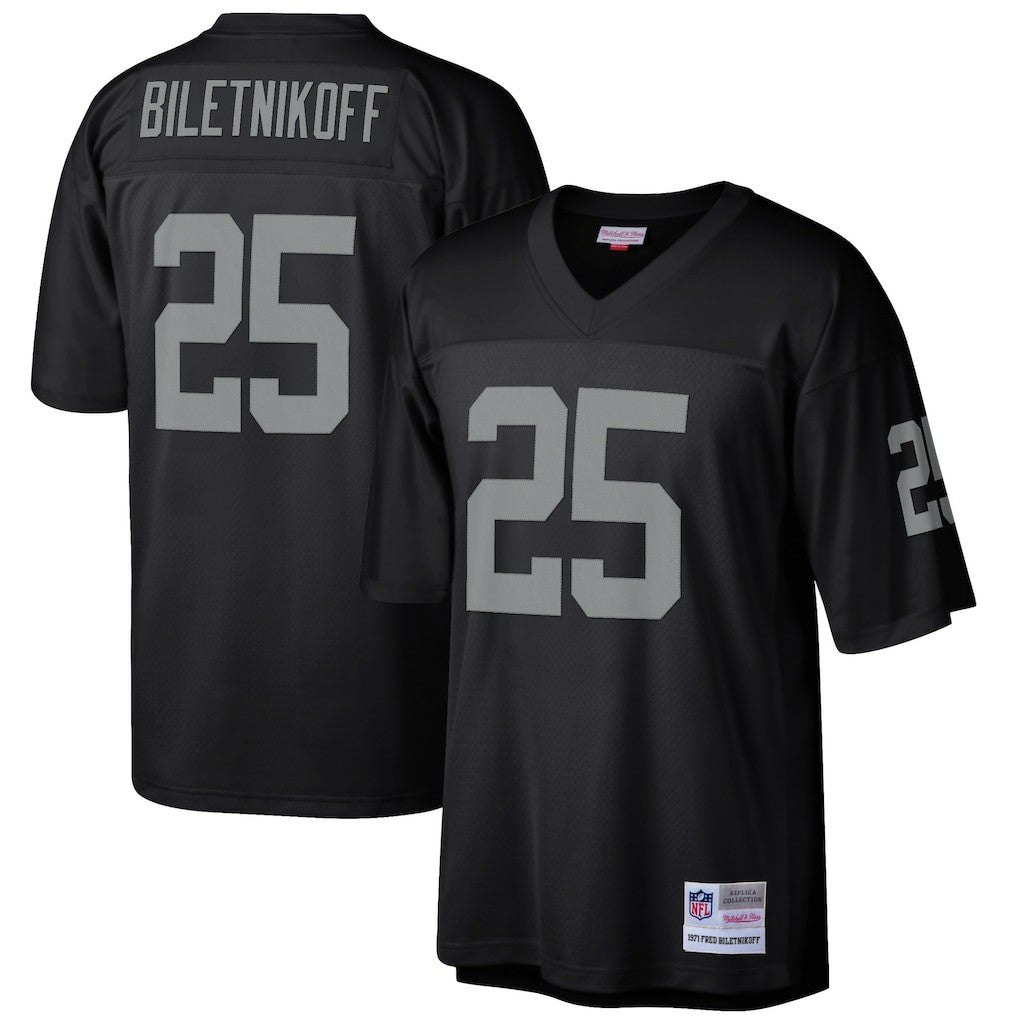 Fred Biletnikoff Las Vegas Raiders Retired Player Legacy Replica Jersey - Black outlet