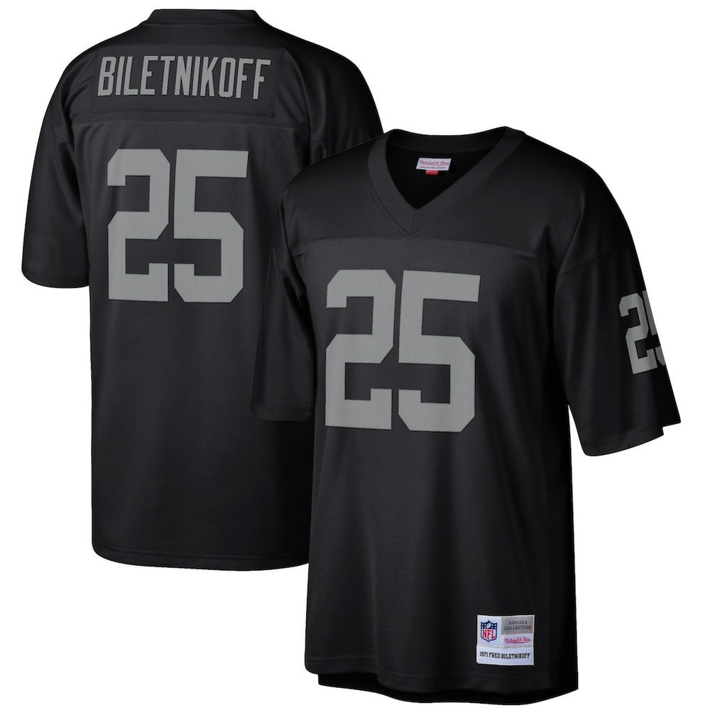 Fred Biletnikoff Las Vegas Raiders Retired Player Legacy Replica Jersey - Black outlet