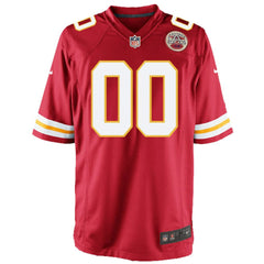 Kansas City Chiefs Youth Custom Game Jersey - Red