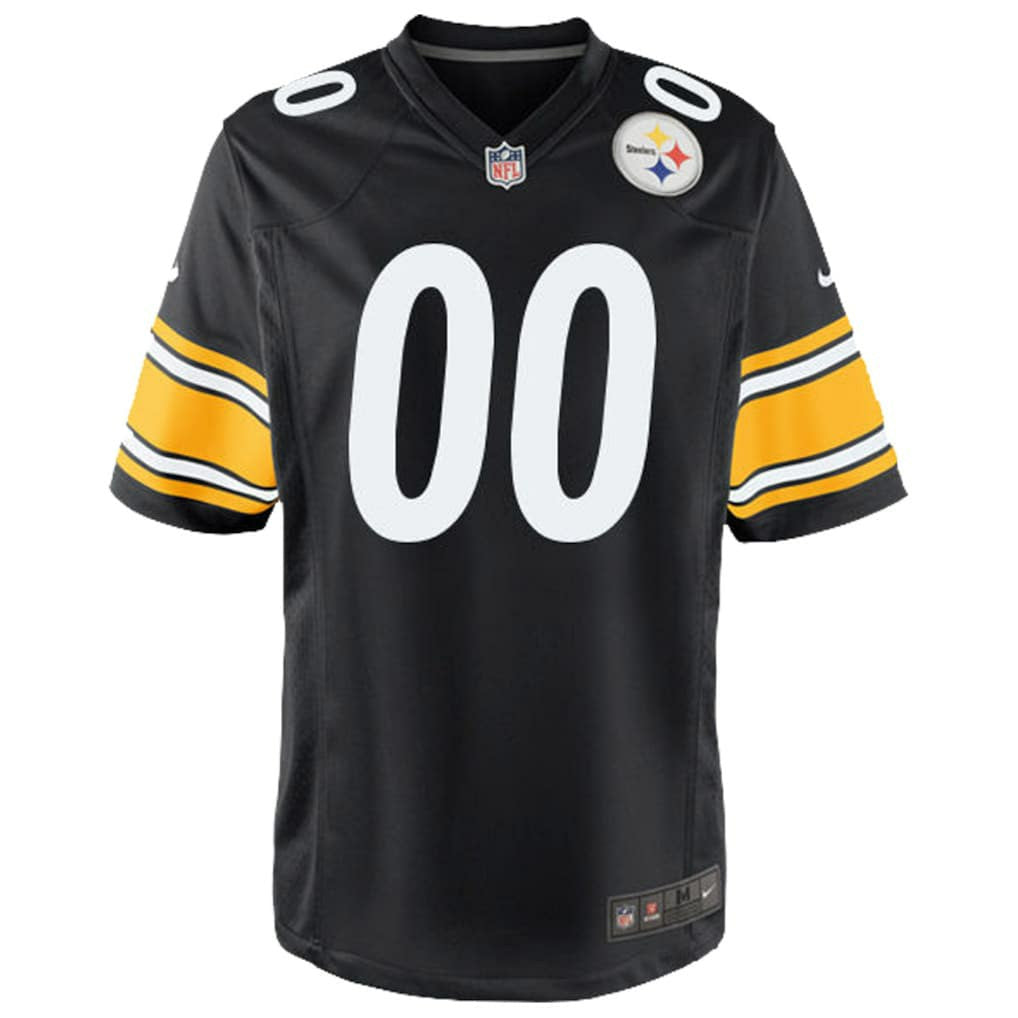 Pittsburgh Steelers Youth Custom Game Jersey - Black