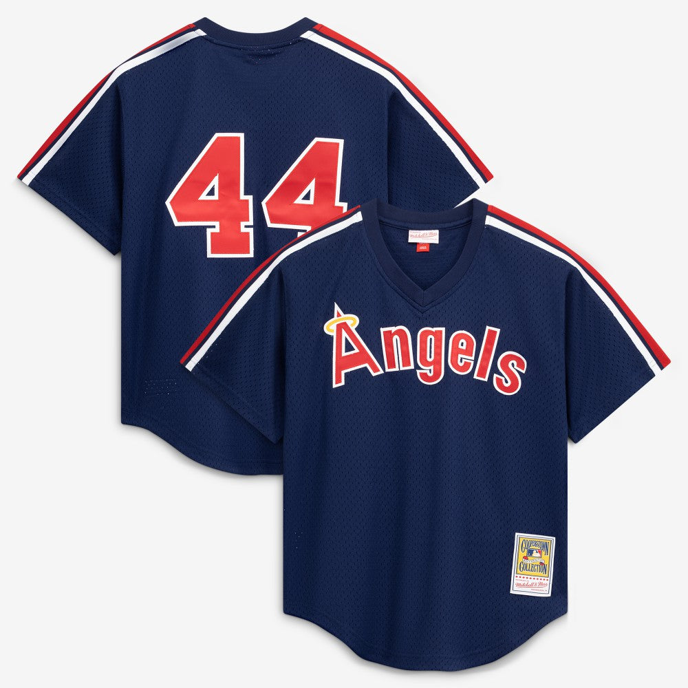 Reggie Jackson California Angels Authentic Batting Practice Jersey Navy | Mitchell & Ness