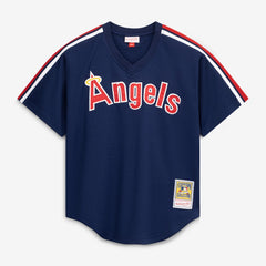 Reggie Jackson California Angels Authentic Batting Practice Jersey Navy | Mitchell & Ness