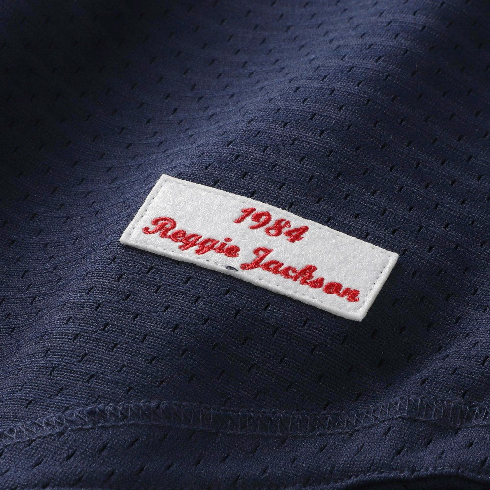 Reggie Jackson California Angels Authentic Batting Practice Jersey Navy | Mitchell & Ness