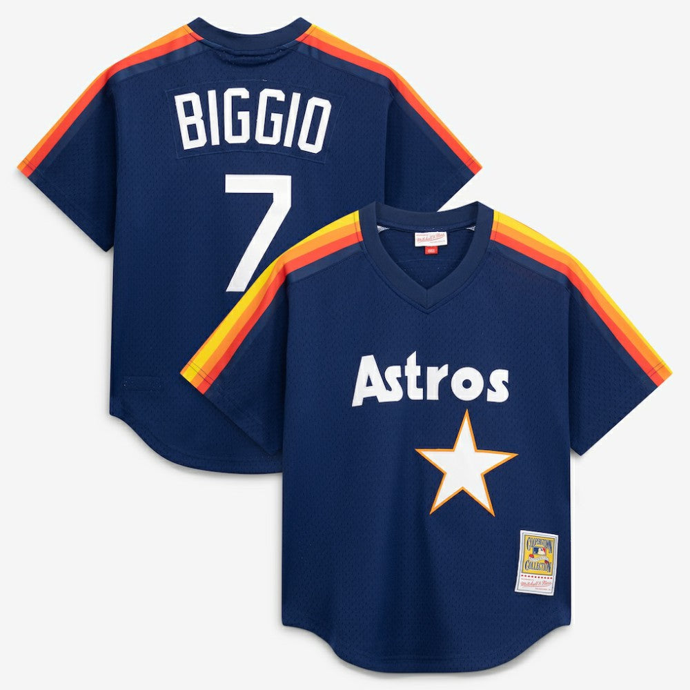 Craig Biggio Houston Astros Authentic Batting Practice Jersey Navy | Mitchell & Ness
