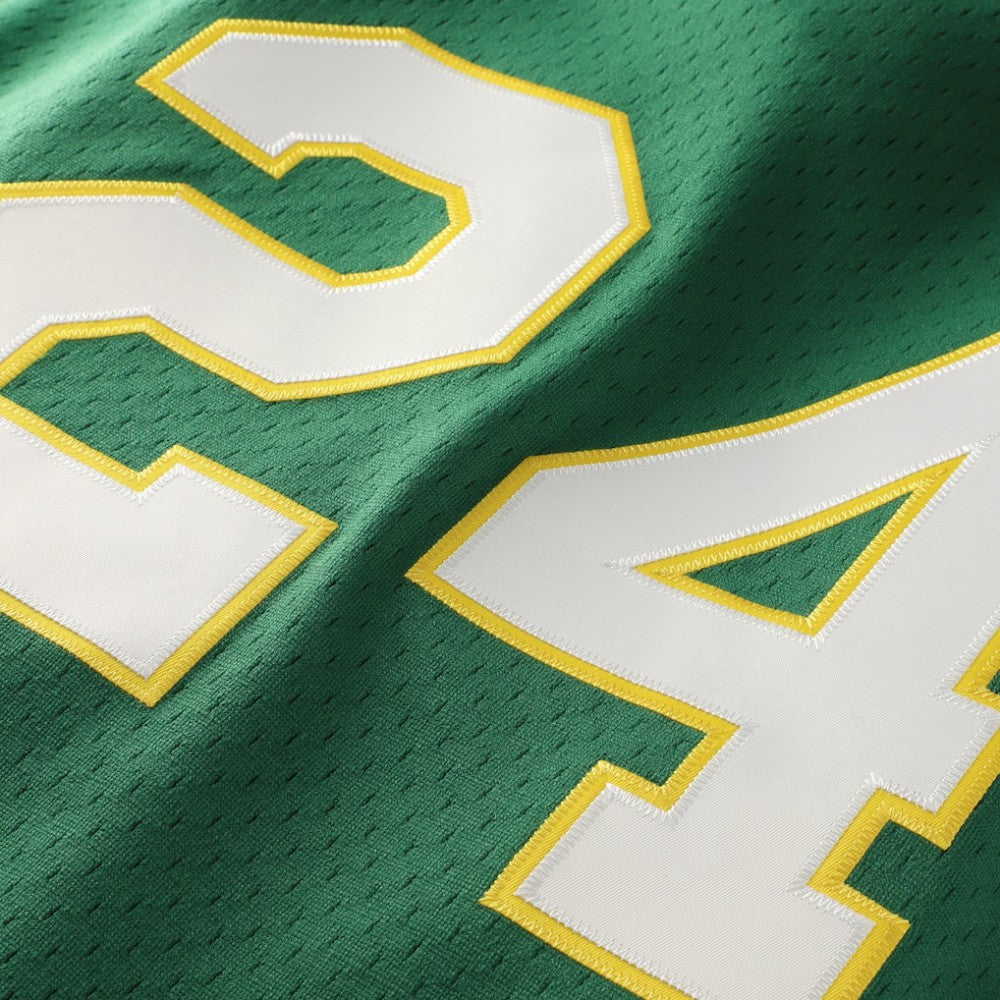 Rickey Henderson Athletics Authentic Batting Practice Jersey - Green