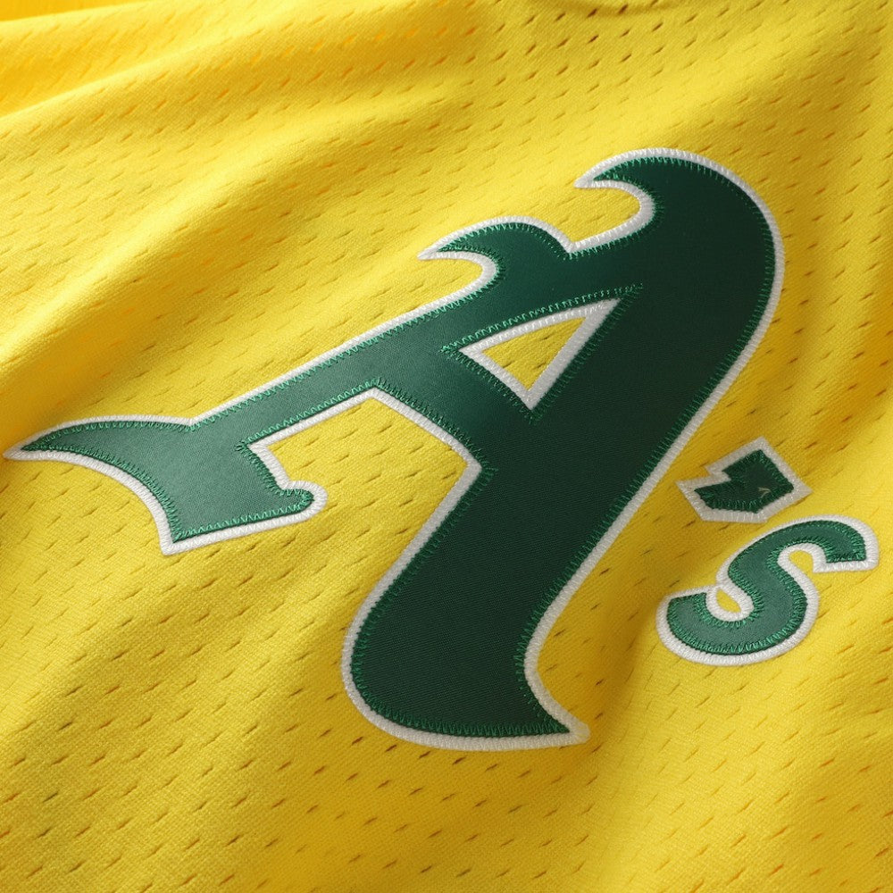 Rickey Henderson Athletics Authentic Batting Practice Jersey - Yellow