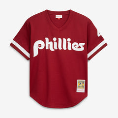 Lenny Dykstra Philadelphia Phillies Authentic Batting Practice Jersey Scarlet | Mitchell & Ness