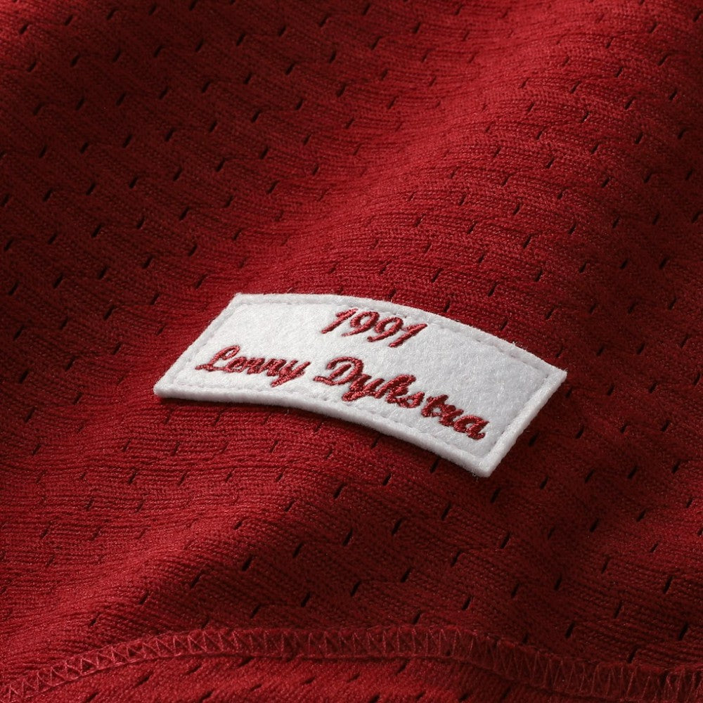 Lenny Dykstra Philadelphia Phillies Authentic Batting Practice Jersey Scarlet | Mitchell & Ness