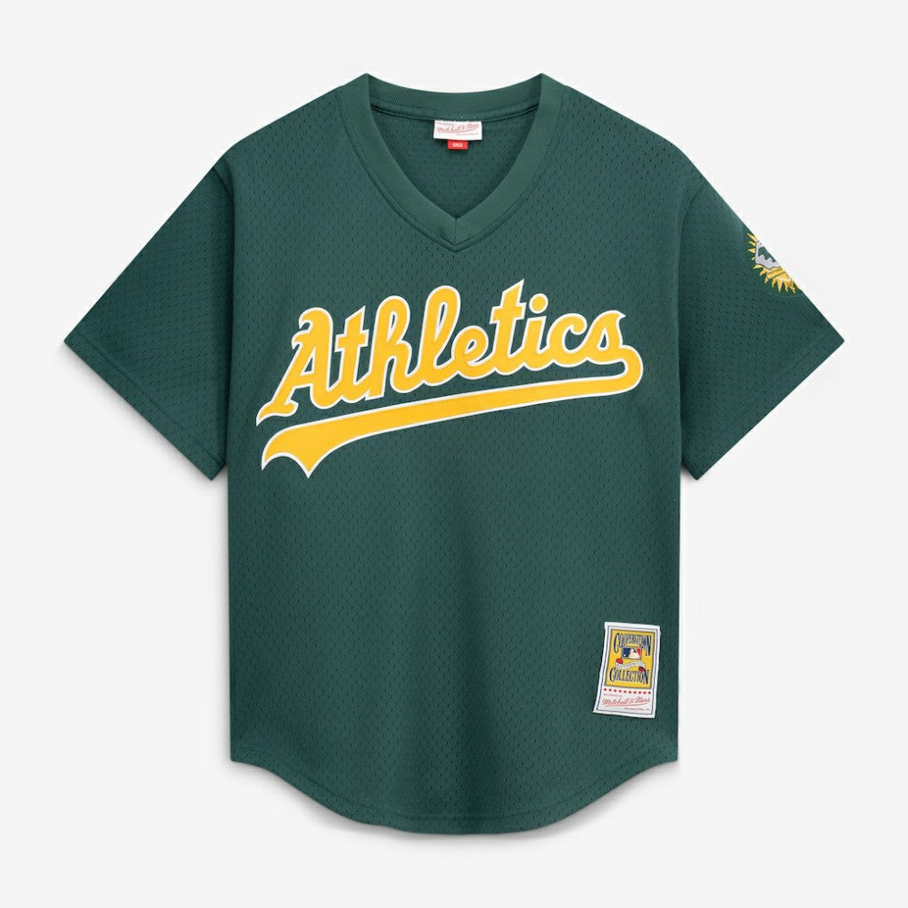 Rickey Henderson Athletics Authentic Batting Practice Jersey - Green