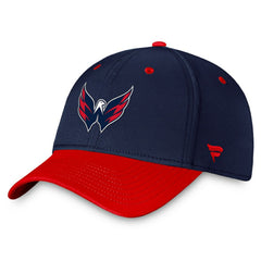 Washington Capitals Fanatics Authentic Pro Rink Two-Tone Flex Hat – Navy/Red