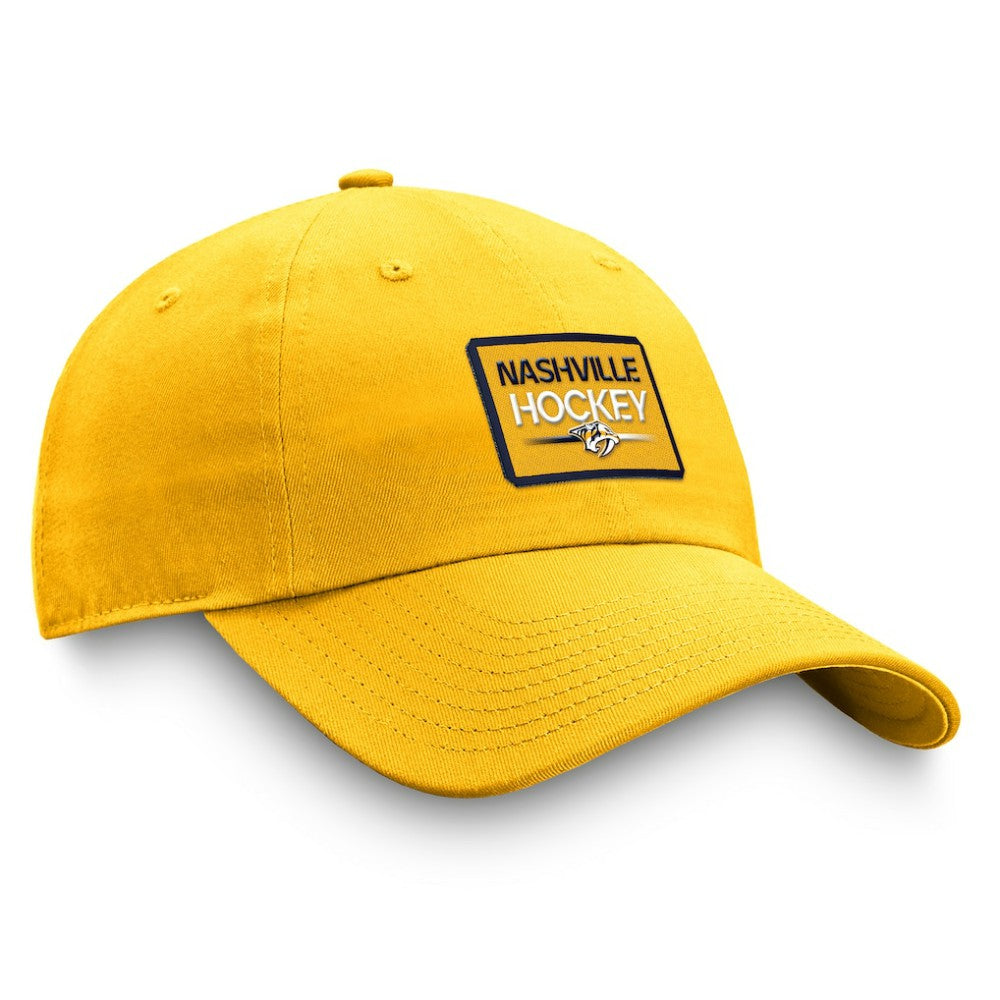 Nashville Predators Fanatics Authentic Pro Prime Adjustable Hat – Gold