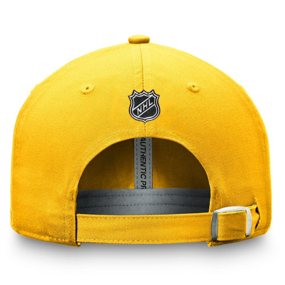 Nashville Predators Fanatics Authentic Pro Prime Adjustable Hat – Gold