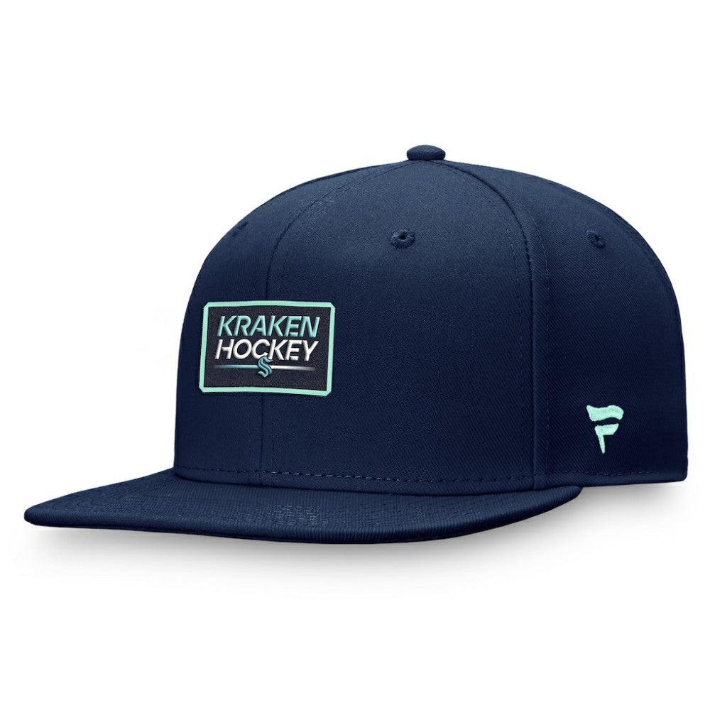 Seattle Kraken Fanatics Authentic Pro Prime Snapback Hat – Deep Sea Blue