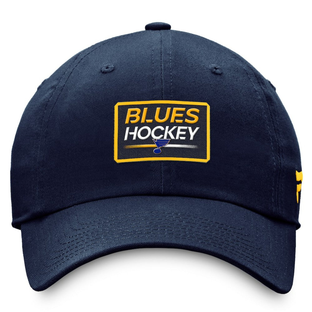 St. Louis Blues Fanatics Authentic Pro Prime Adjustable Hat – Navy