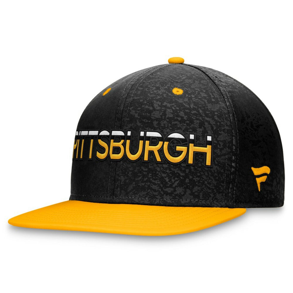 Pittsburgh Penguins Fanatics Authentic Pro Rink Two-Tone Snapback Hat – Black/Gold