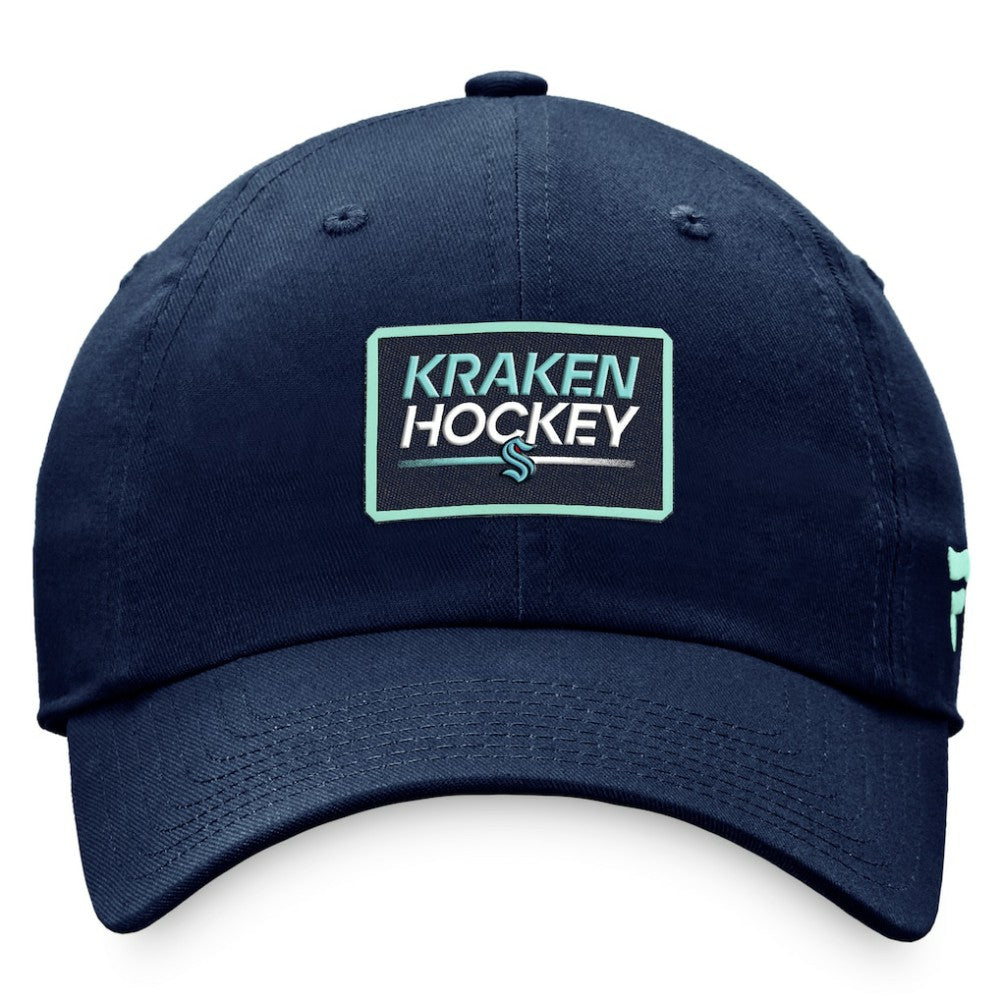 Seattle Kraken Fanatics Women's Authentic Pro Rink Adjustable Hat Deep Sea Blue