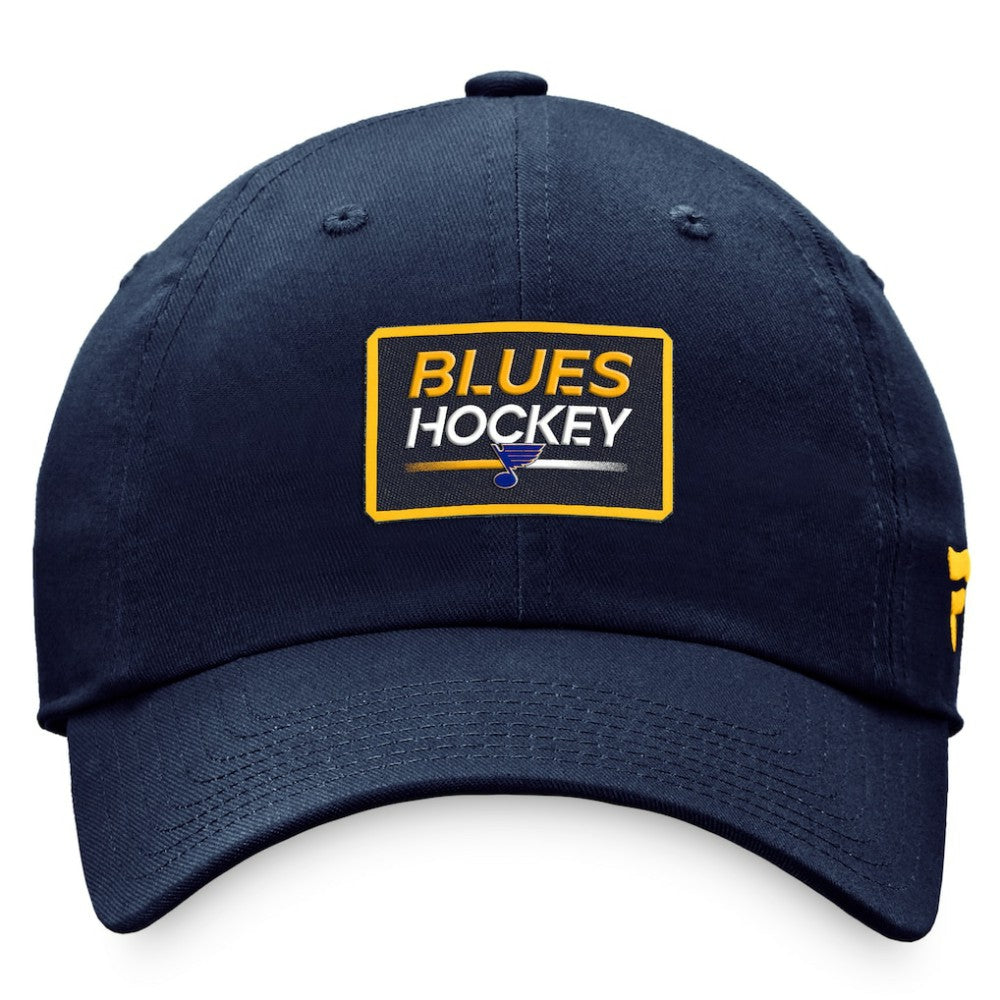 St. Louis Blues Fanatics Women's Authentic Pro Rink Adjustable Hat Navy
