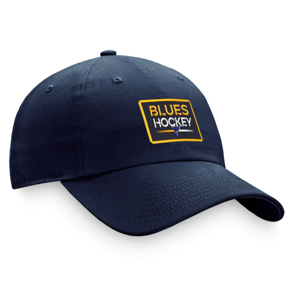 St. Louis Blues Fanatics Women's Authentic Pro Rink Adjustable Hat Navy