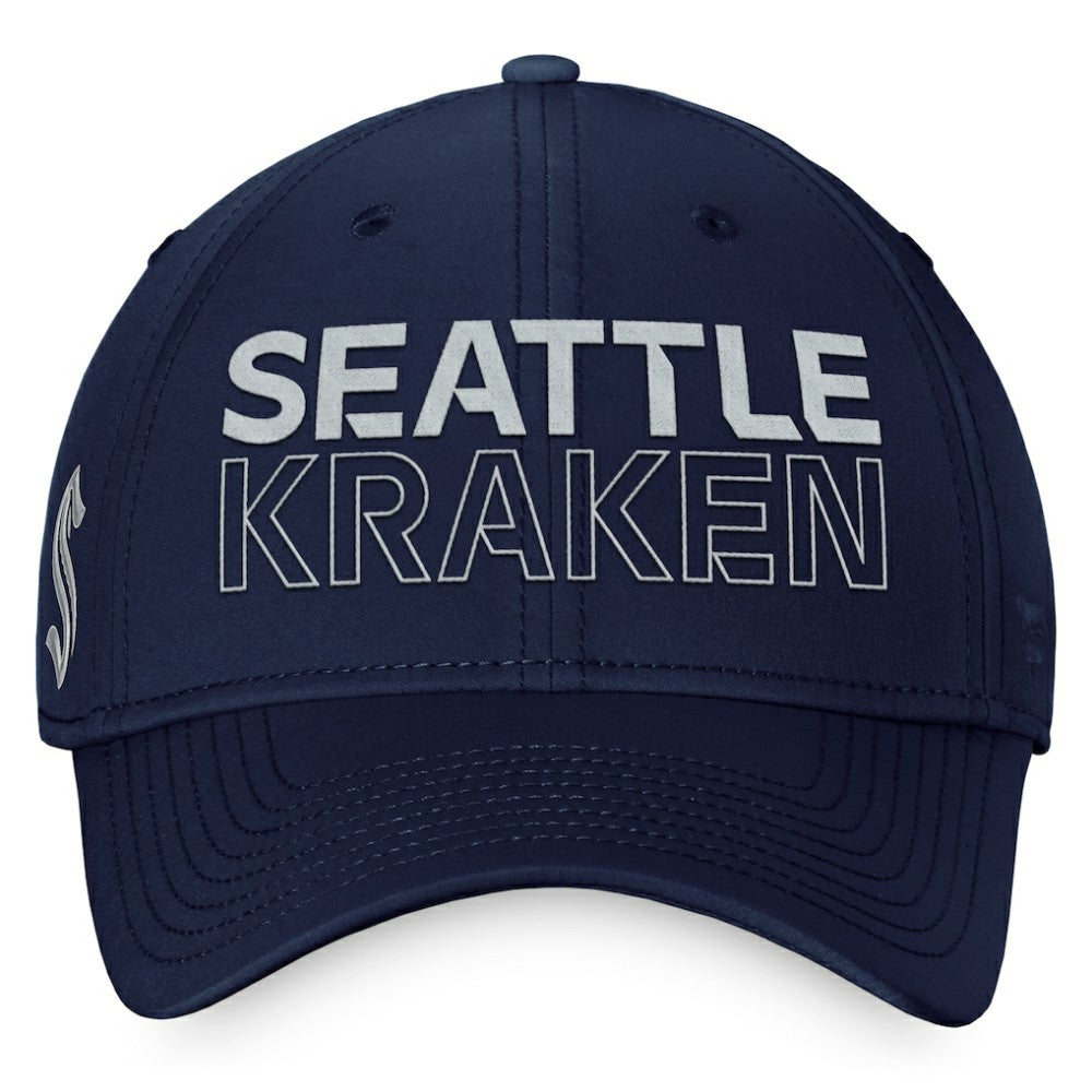 Seattle Kraken Fanatics Authentic Pro Road Flex Hat – Deep Sea Blue