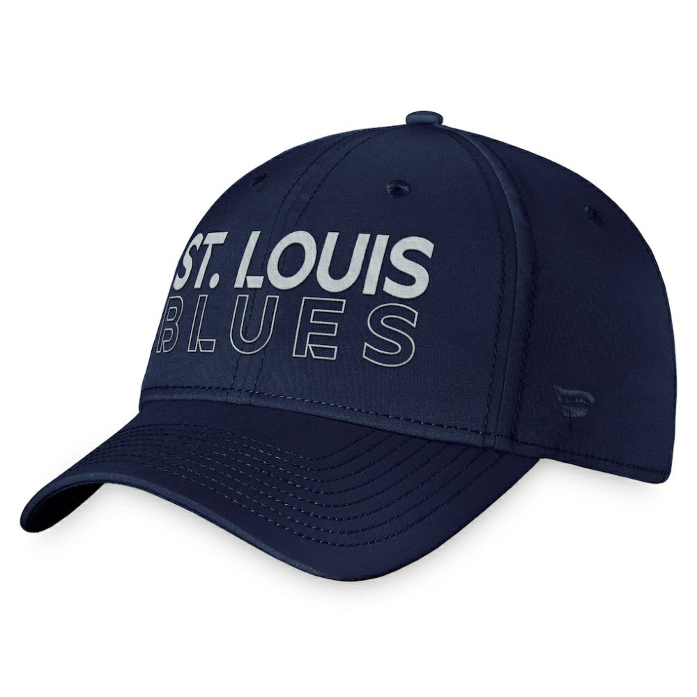 St. Louis Blues Fanatics Authentic Pro Road Flex Hat – Navy