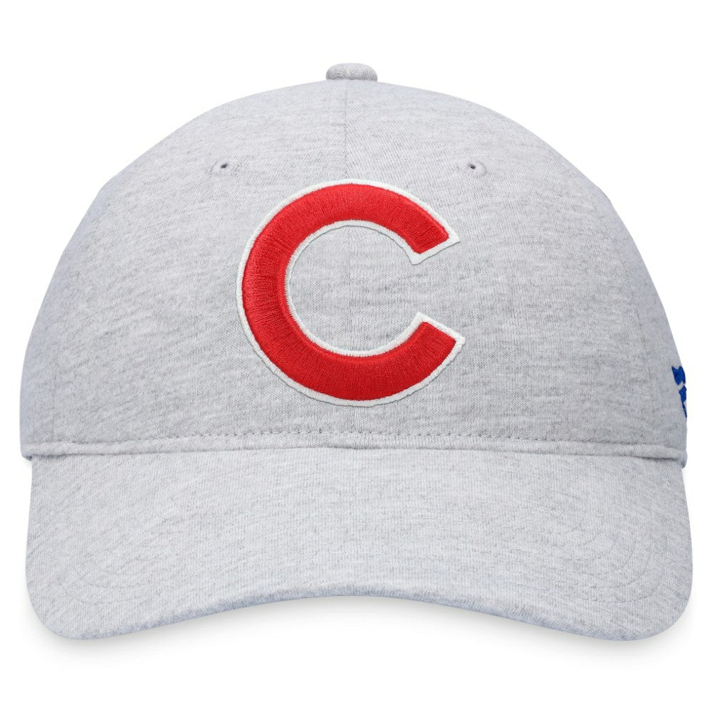 Chicago Cubs Logo Adjustable Hat Heather Gray