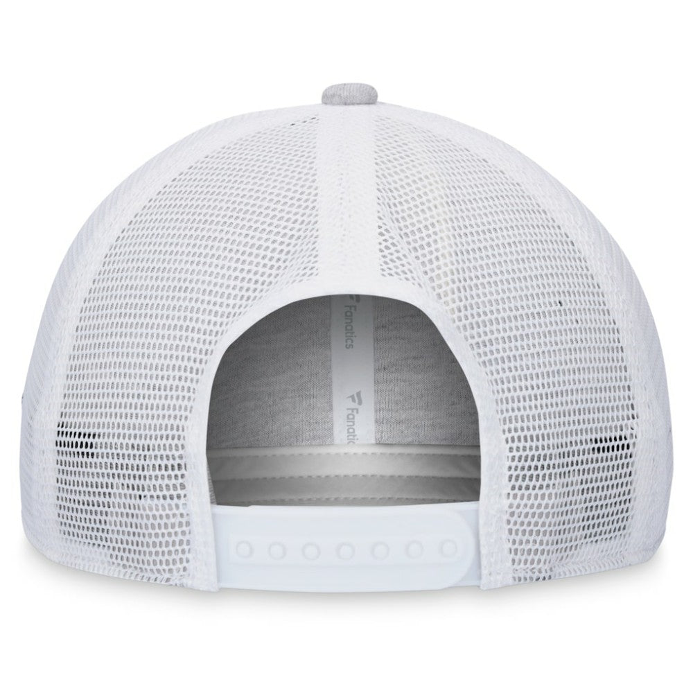 Chicago White Sox Logo Trucker Adjustable Hat Heather Gray/White