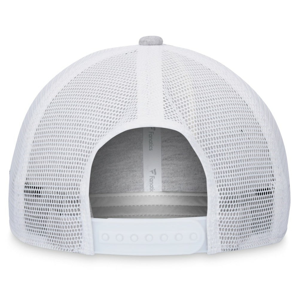 San Francisco Giants Logo Trucker Adjustable Hat Heather Gray/White