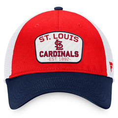 St. Louis Cardinals Two-Tone Patch Trucker Adjustable Hat Red/Navy
