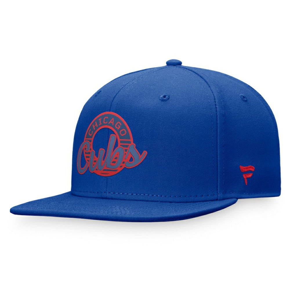 Chicago Cubs Circle Script Snapback Hat Royal