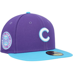 Chicago Cubs Vice 59FIFTY Fitted Hat Purple | New Era