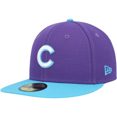 Chicago Cubs Vice 59FIFTY Fitted Hat Purple | New Era