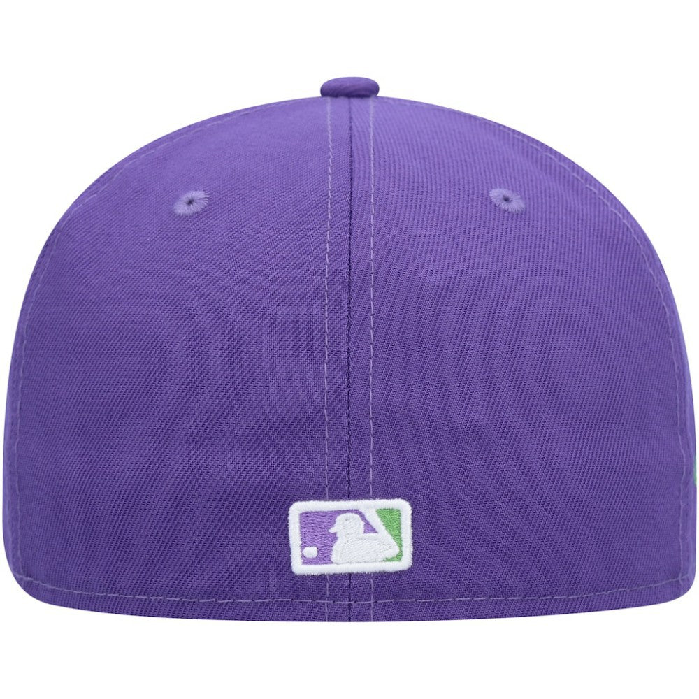 San Francisco Giants Lime Side Patch 59FIFTY Fitted Hat Purple | New Era