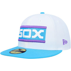 Chicago White Sox Comiskey Park 75th Anniversary Vice 59FIFTY Fitted Hat White | New Era