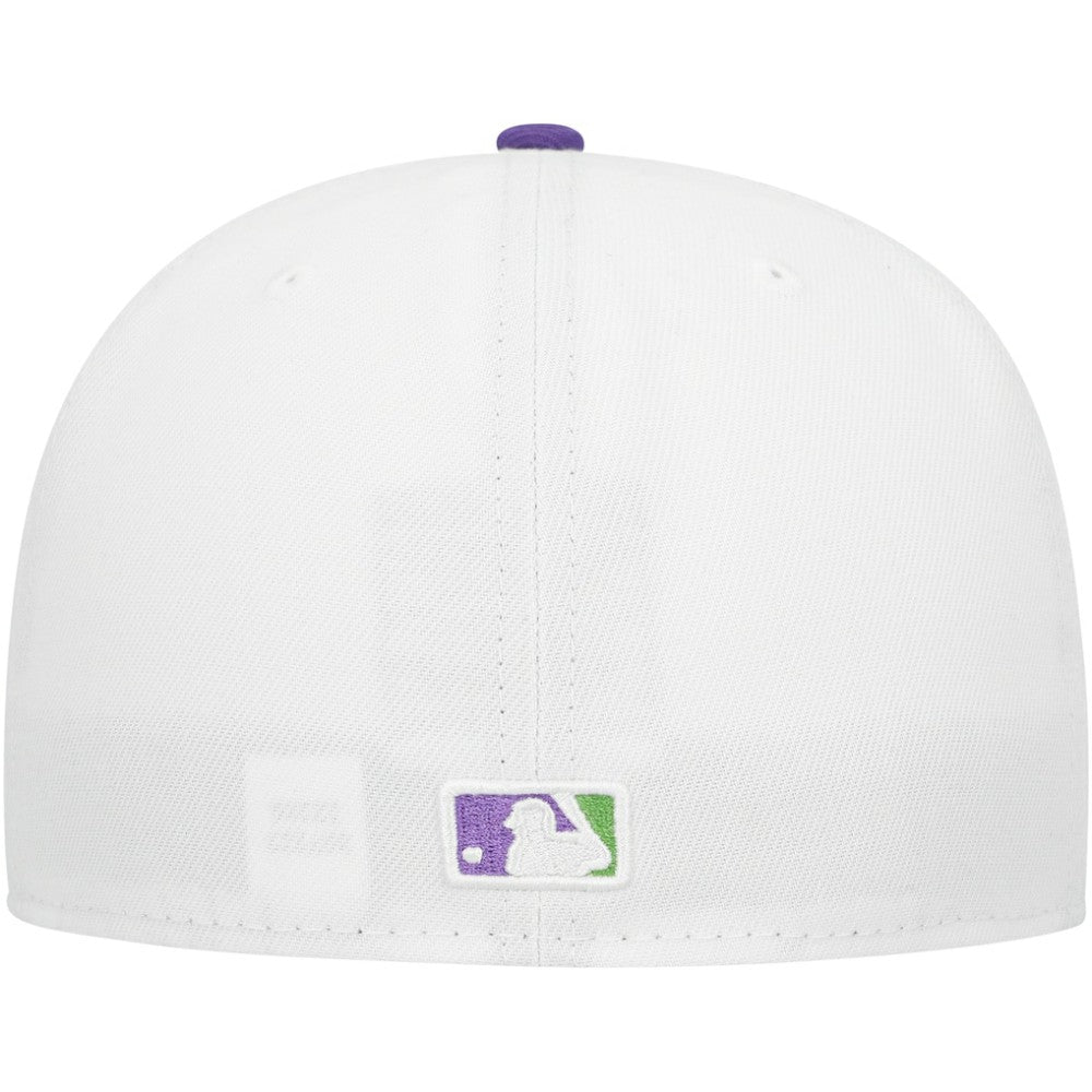 Atlanta Braves  Side Patch 59FIFTY Fitted Hat White | New Era