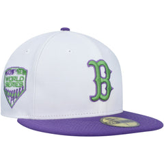 Boston Red Sox  Side Patch 59FIFTY Fitted Hat White | New Era