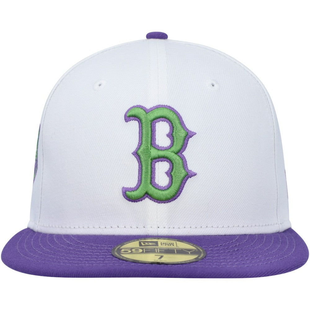 Boston Red Sox  Side Patch 59FIFTY Fitted Hat White | New Era