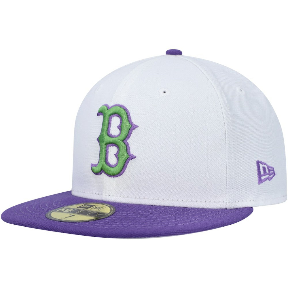 Boston Red Sox  Side Patch 59FIFTY Fitted Hat White | New Era