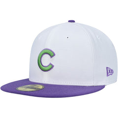 Chicago Cubs  Side Patch 59FIFTY Fitted Hat White | New Era