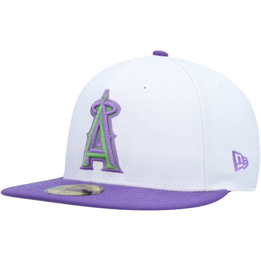 Los Angeles Angels 2002 World Series Side Patch 59FIFTY Fitted Hat White | New Era
