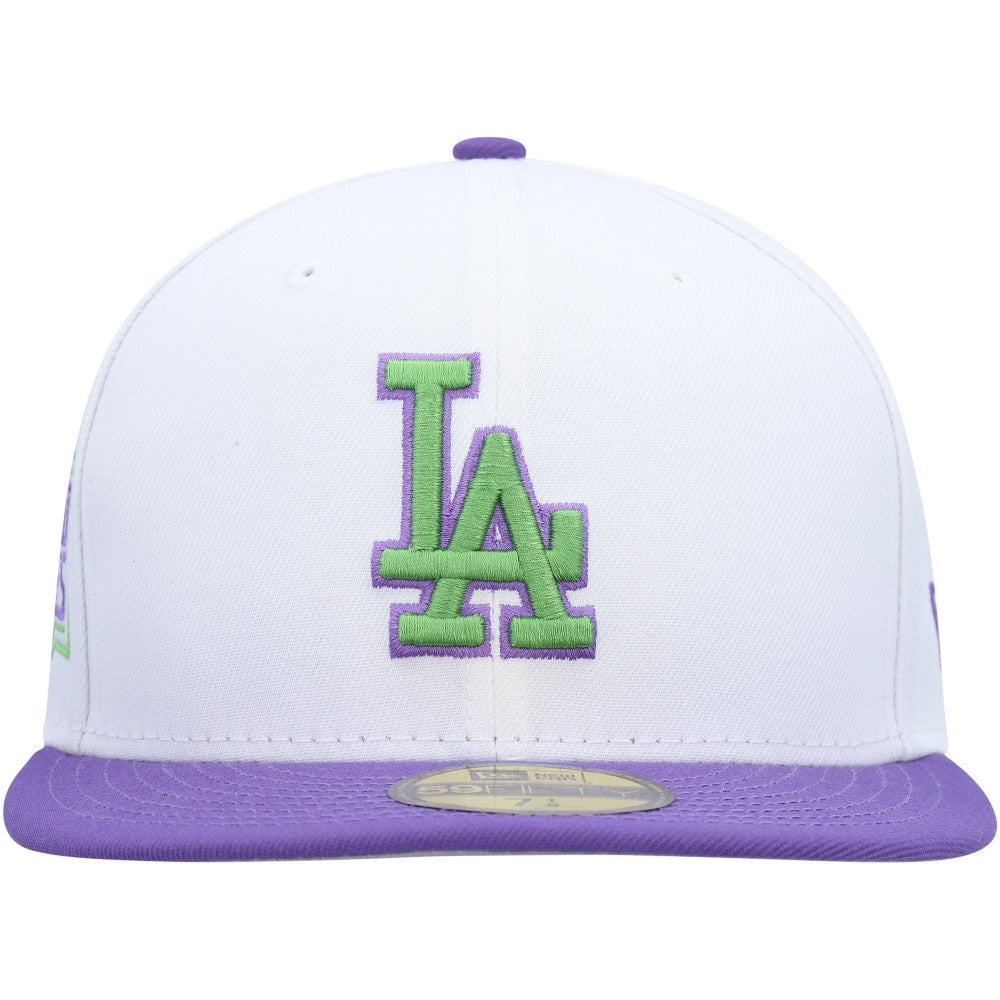 Los Angeles Dodgers 2020 World Series Side Patch 59FIFTY Fitted Hat White | New Era