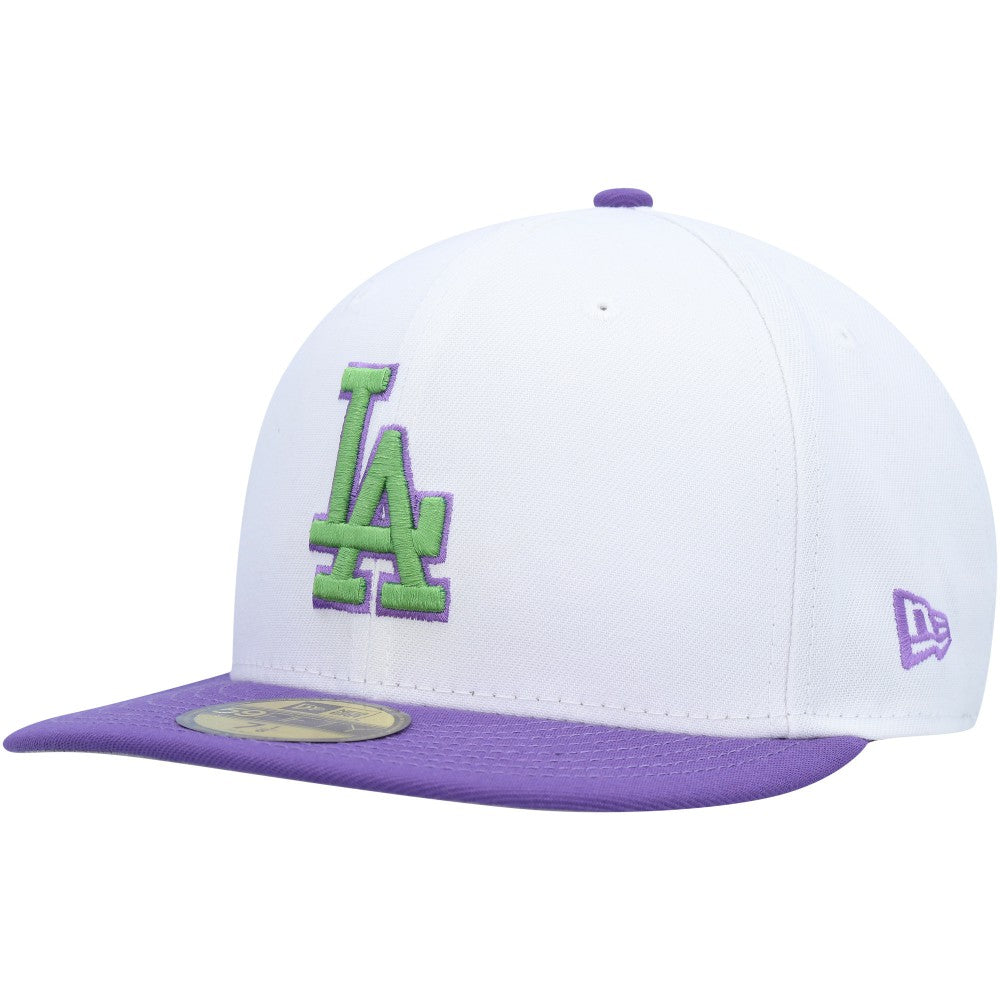 Los Angeles Dodgers 2020 World Series Side Patch 59FIFTY Fitted Hat White | New Era