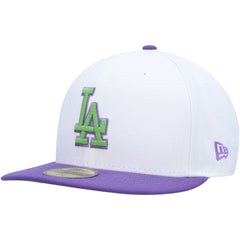 Los Angeles Dodgers 2020 World Series Side Patch 59FIFTY Fitted Hat White | New Era
