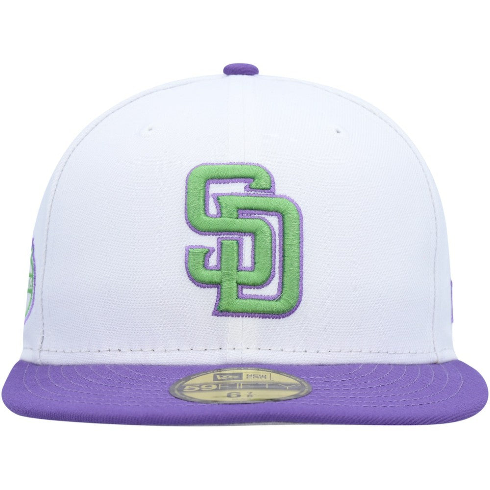 San Diego Padres 50th Anniversary Side Patch 59FIFTY Fitted Hat White | New Era