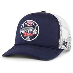 Chicago White Sox Foam Logo Trucker Snapback Hat Navy | 47 brand
